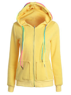 Hooded Standard Straight Casual Hoodie (Style V200825)