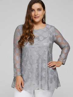 Round Neck Midi Slim Sweet Plain T Shirt (Style V200850)