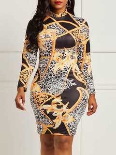 Sexy Asymmetrical Plain Patchwork Satin Midi Dresses (Style V200870)