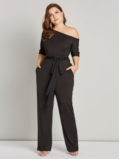 Maxi Skinny Sexy Plain Strappy Jumpsuit (Style V200912)