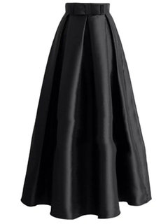 Ankle Length A-line Western Plain Skirt (Style V200916)