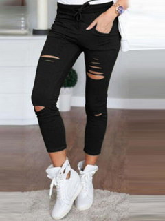 Western Strappy Plain Leggings (Style V200921)