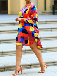 Fashion Asymmetrical Off The Shoulder Asymmetrical Polyester Knee Length Dresses (Style V201537)