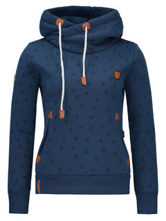 Hooded Short Slim Floral Cotton Hoodie (Style V201697)