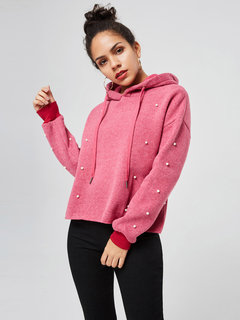 Hooded Short Loose Fashion Cotton Hoodie (Style V201711)