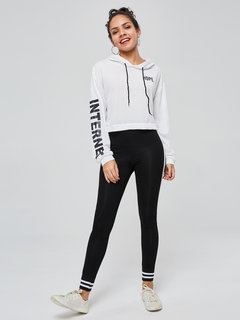 Short Loose Fashion Cotton Pattern Hoodie (Style V201712)