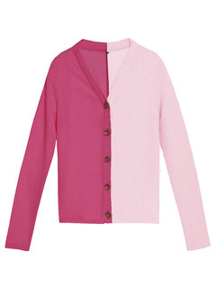 Standard Fashion Patchwork Knitted Patchwork Sweater (Style V201790)