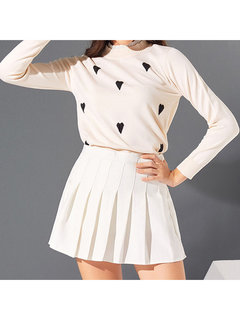 Stand Collar Standard Slim Fashion Wavy Edge Sweater (Style V201791)