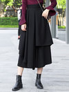 Mid-Calf Loose Fashion Asymmetrical Polyester Skirt (Style V201829)