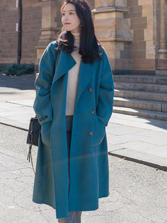 Shawl Collar Midi Casual Plain Button Coat (Style V201912)