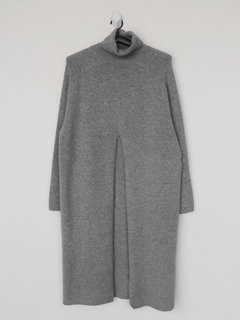 Turtleneck Long Loose Plain Acrylic Sweater (Style V201944)