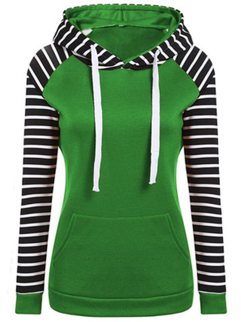 Hooded Standard Casual Geometric Pattern Hoodie (Style V100574)