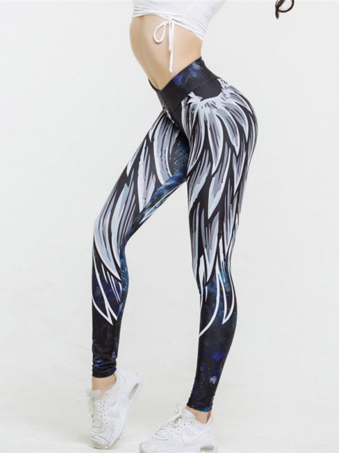 Ankle Length Sexy Pattern Spandex Floral Leggings (Style V102071)