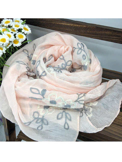 Travel Floral Polyester Shawl (Style V102570)