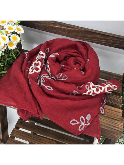 Travel Floral Polyester Shawl (Style V102570)