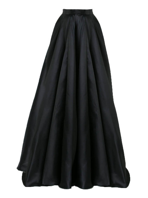 Maxi Fit and Flare Patchwork Spandex Plain Skirt (Style V200413)