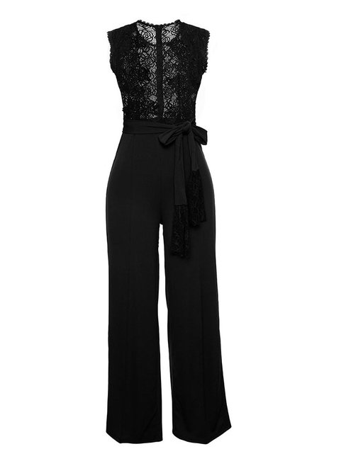 Maxi Slim Western Plain Strappy Jumpsuit (Style V200802)