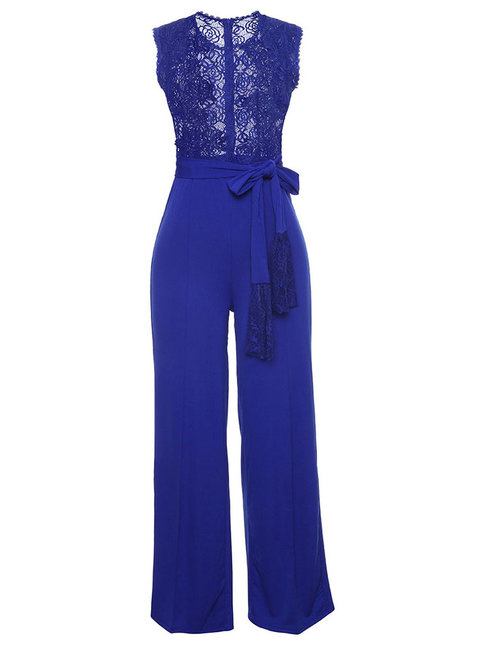 Maxi Slim Western Plain Strappy Jumpsuit (Style V200802)