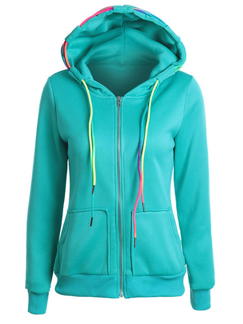 Hooded Standard Straight Casual Hoodie (Style V200825)