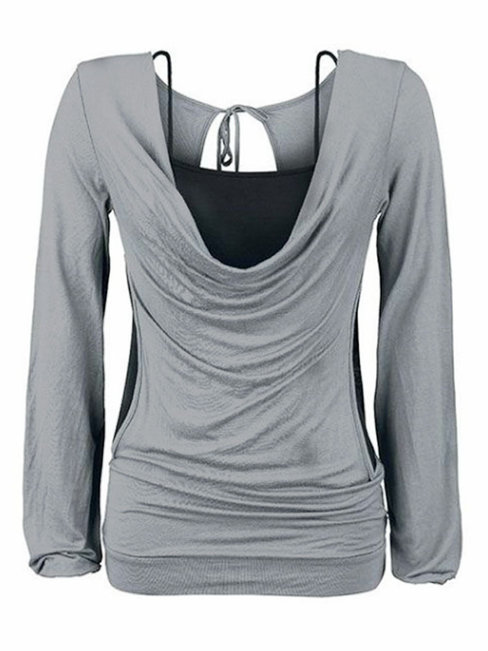 Standard Slim Sweet Plain Polyester T Shirt (Style V200880)