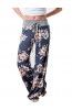 Maxi Slow Life Pattern Cotton Blends Floral Pants (Style V102303)
