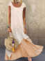 Casual Shift Round Neck Printed Pattern Casual Dresses (Style V100260)