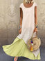 Casual Shift Round Neck Printed Pattern Casual Dresses (Style V100260)
