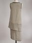 Casual Round Neck Solid Color Double Decker Cotton Blends Casual Dresses (Style V100350)