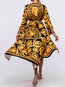 Beach Wrap Scarf Print Pattern Polyester Maxi Dresses (Style V100402)