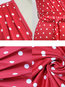 Sexy Wrap Deep V Neck Printed Belt Maxi Dresses (Style V100425)