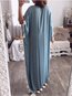 Sexy Shift Deep V Neck Tassel Polyester Maxi Dresses (Style V100453)