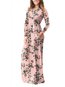Modest A-line Round Neck Printed Pattern Maxi Dresses (Style V100472)