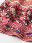 Sexy Wrap V-neck Scarf Print Viscose Boho Dresses (Style V100537)