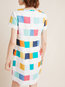 Elegant Sheath Round Neck Plaid Pattern Mini Dresses (Style V100548)