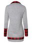 Asymmetric Standard Straight Casual Button Sweatshirts (Style V100555)
