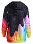 Hooded Standard Loose Fashion Colorful Hoodie (Style V100557)