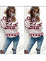 Round Neck Standard Loose Fashion Animal Hoodie (Style V100562)