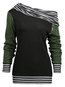 Asymmetric Standard Fashion Patchwork Asymmetrical Hoodie (Style V100573)
