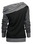 Asymmetric Standard Fashion Patchwork Asymmetrical Hoodie (Style V100573)