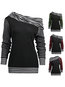 Asymmetric Standard Fashion Patchwork Asymmetrical Hoodie (Style V100573)