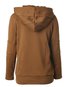 Standard Loose Plain Polyester Pockets Hoodie (Style V100580)