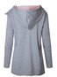 Heap Collar Standard Loose Fashion Plain Sweatshirts (Style V100593)
