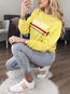 Standard Loose Fashion Letter Cotton Sweatshirts (Style V100594)