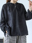 Hooded Standard Loose Casual Button Hoodie (Style V100601)