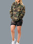 Hooded Loose Fashion Dacron Pockets Sweatshirts (Style V100617)