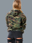 Hooded Loose Fashion Dacron Pockets Sweatshirts (Style V100617)