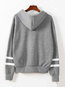Hooded Loose Sweet Heart Shaped Pattern Sweatshirts (Style V100632)
