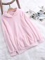 Hooded Standard Loose Fleece Pockets Sweatshirts (Style V100635)
