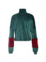 Polo Neck Standard Loose Casual Patchwork Sweatshirts (Style V100640)
