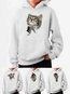 Hooded Standard Cute Animal Pattern Sweatshirts (Style V100648)